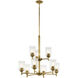 Shailene 9 Light Natural Brass Chandelier Ceiling Light
